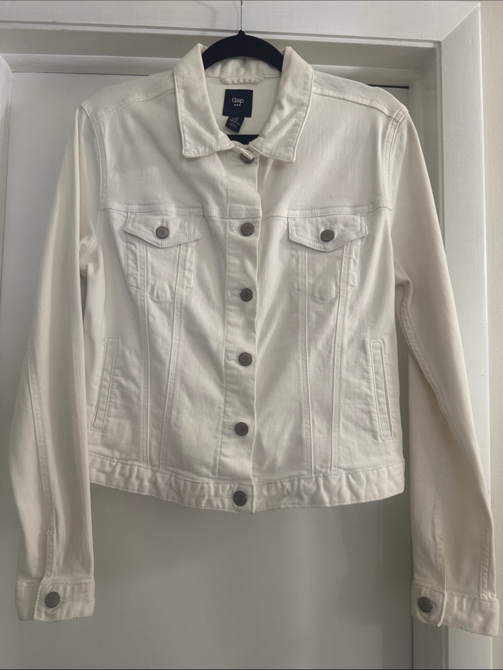 GAP White Denim Jean Jacket